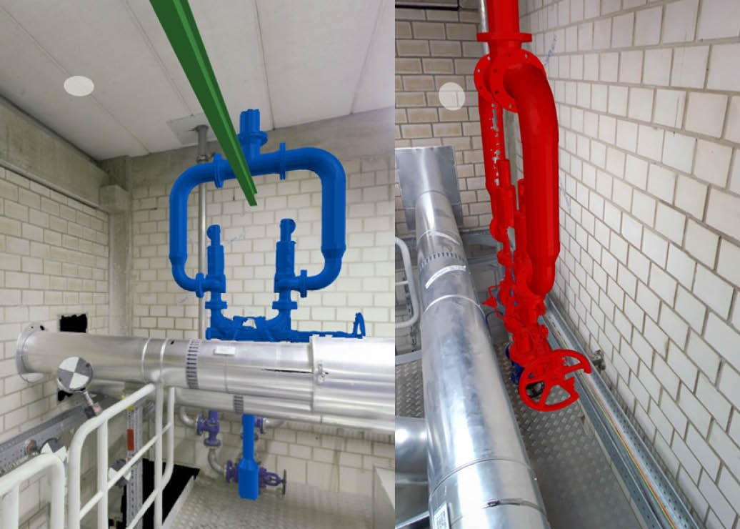 Aufmaß eines Bauteils für den Umbau einer Anlage